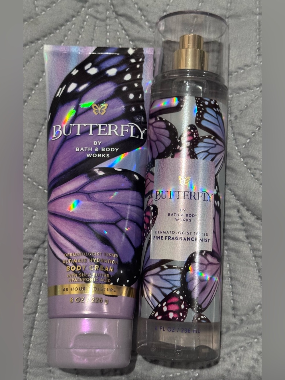 New New With Tags Lot Bath And Body Works BUTTERFLY Body Cream + Fragrance Mist